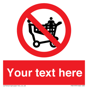 Custom No Climbing on Trolley Sign